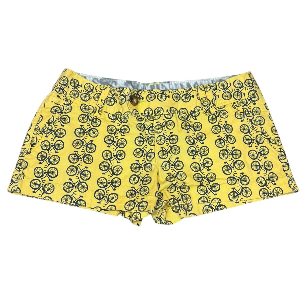 Red Camel Yellow Bicycle Print Micro Shorts Retro Summer Casual Y2k Preppy‎ 3